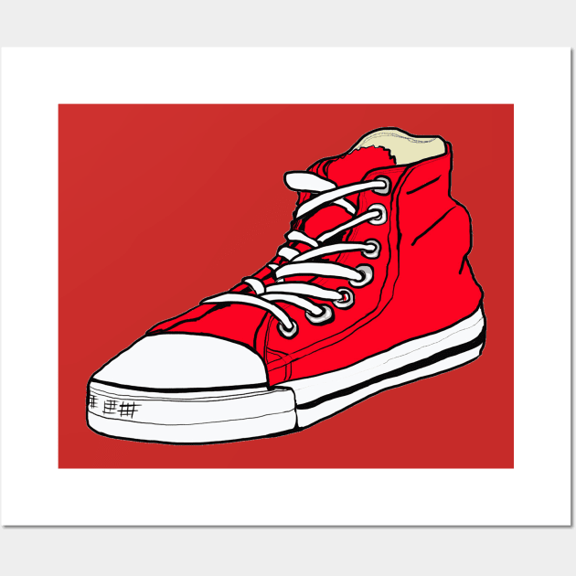 Big Red Shoe Wall Art by silentrob668